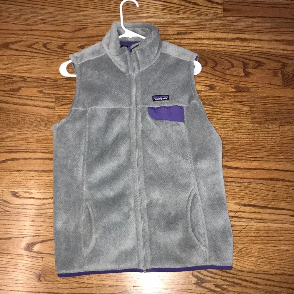 Patagonia purple and grey retool vest